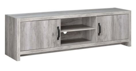 WEATHERED GREY TV STAND NEW IN BOX