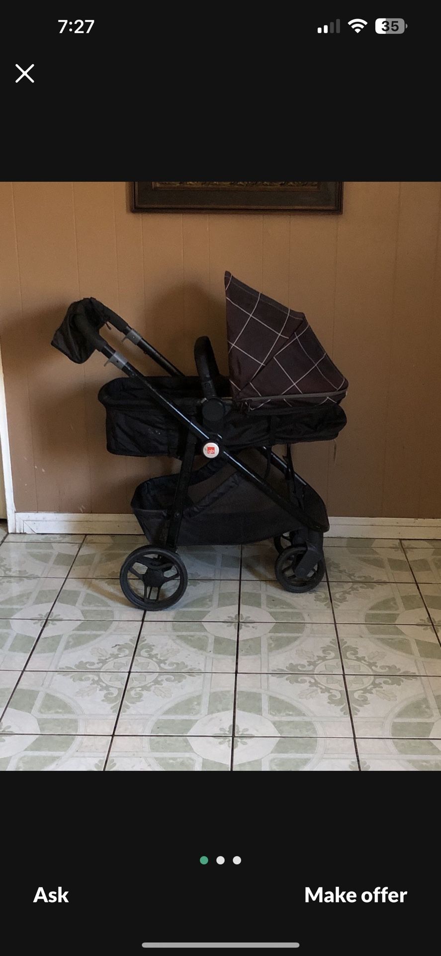 GB STROLLER AND BASSINET 2 IN 1