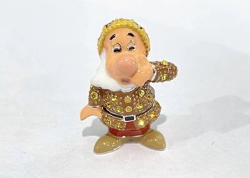 Disney Arribas Brothers Sneezy Mini Swarovski Jeweled Figurine