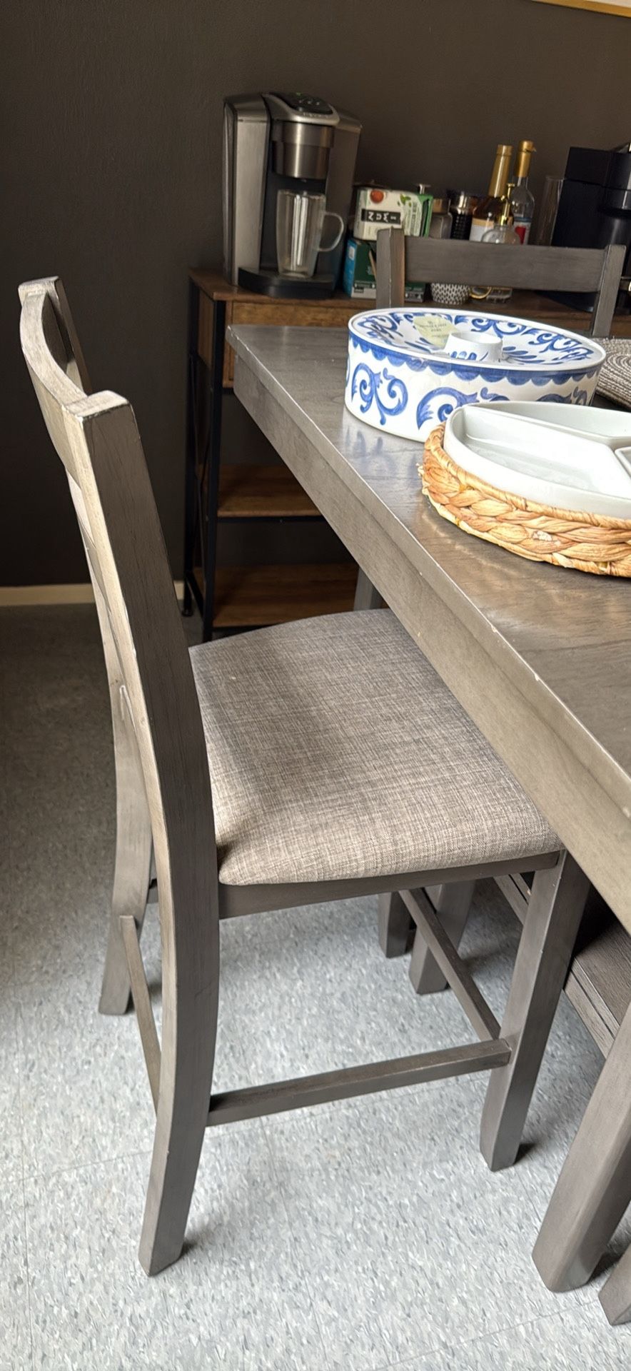 Grey Kitchen Table