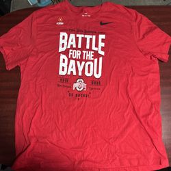 Ohio State Buckeyes Nike Battle For The Bayou 2019-20 Men's T-Shirt Red Size 2XL