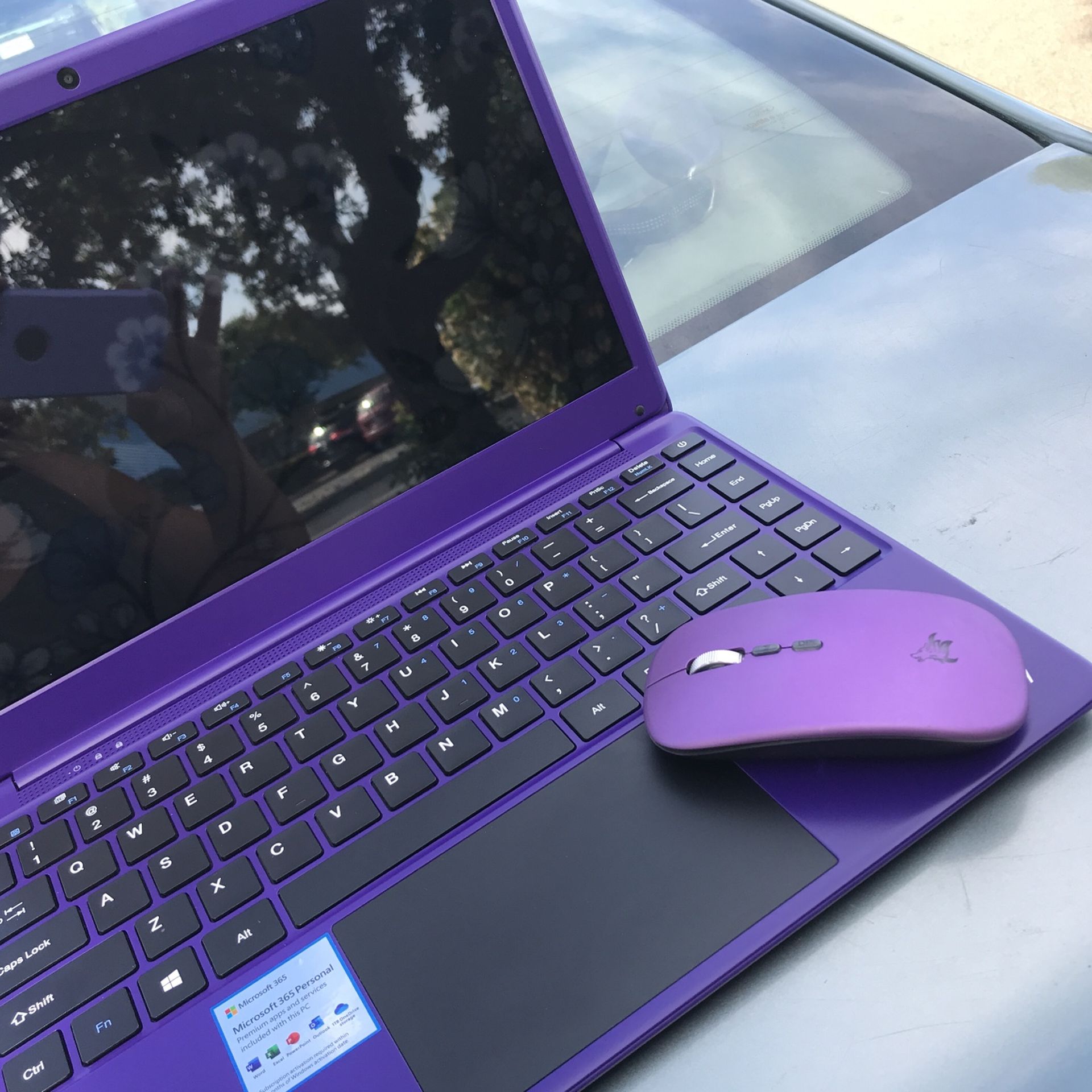 Gateway Laptop (purple) and Duel Mode Bluetooth Mouse
