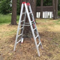 Folding Ladder, Great For RVs!  6 Ft With Top Shelf Additional Accessory