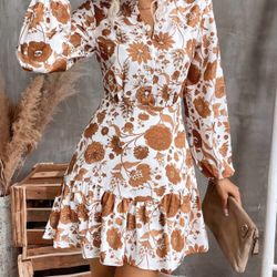 Long Sleeve Floral Dress