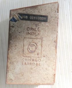 25 Drill Bit Set Chicago Latrobe High Grade Steel Sizes Up to Half Inch