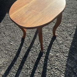 Wood Side Table tapered legs 