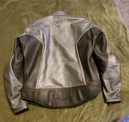 Triumph leather motorcycle jacket