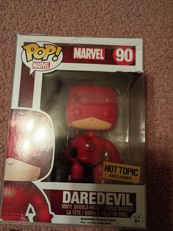 Daredevil Funko pop in a proctor case