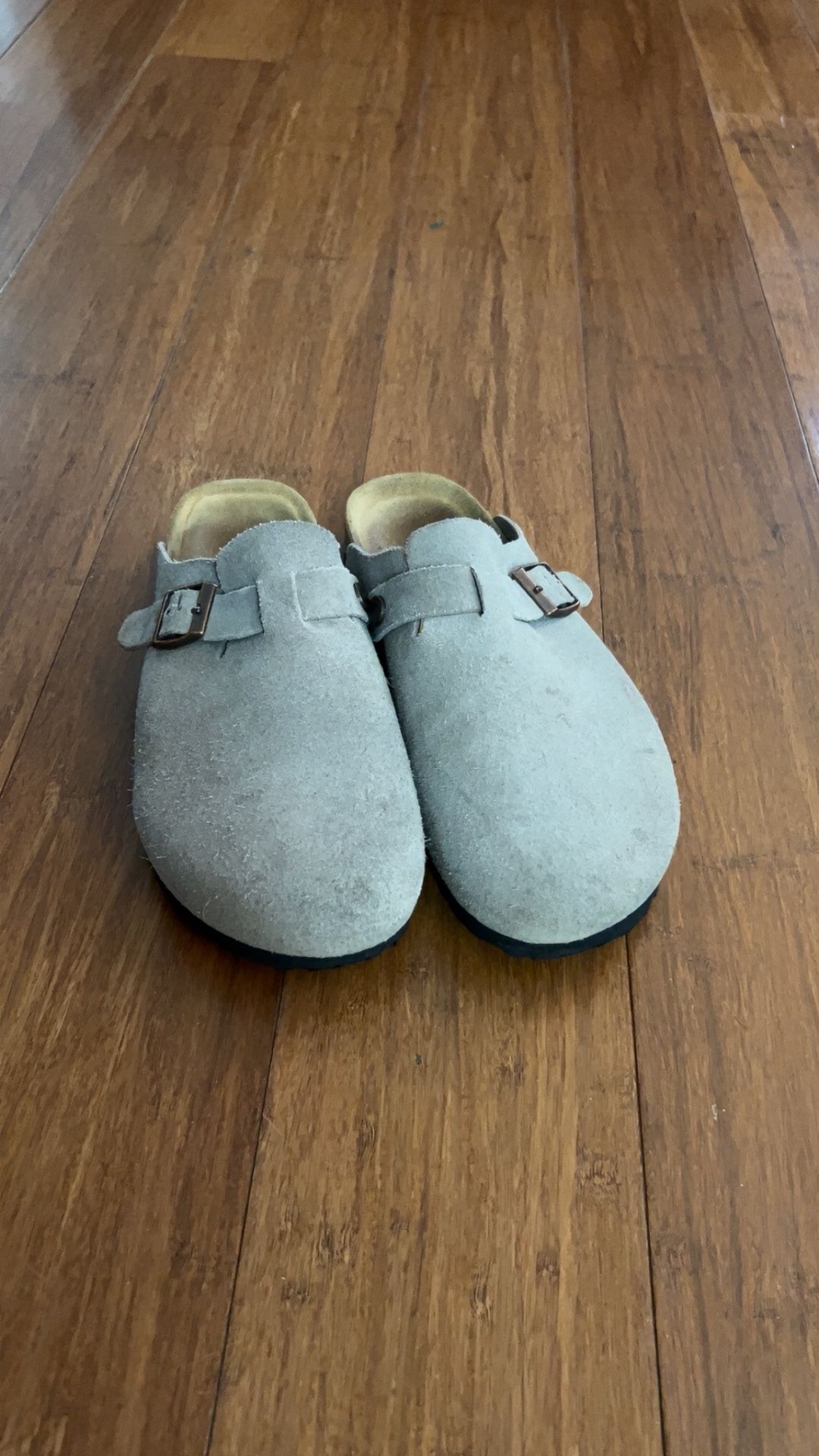 Taupe Birkenstock Bostons - Excellent Condition