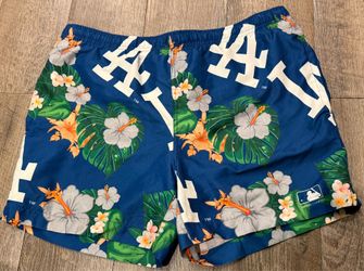Limited Edition Dodgers Hawaiian AOP Swim Short Trunks size Small