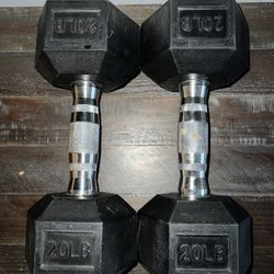 20 Pound dumbbells 
