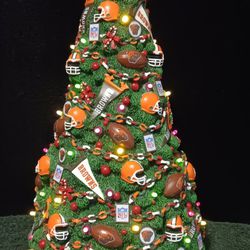 Danbury Mint 2003 Cleveland Browns Christmas tree 