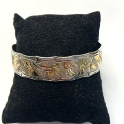 925 sterling silver Hawaiian bangle bracelet size 7 3/4