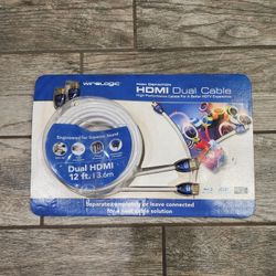 Wirelogic high performance dual 12ft hdmi cable - BRAND NEW