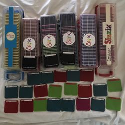 Lot Of 215 Assorted Sizzlits Dies Sizzix Provo Craft Scrapbooking WIDE VARIETY