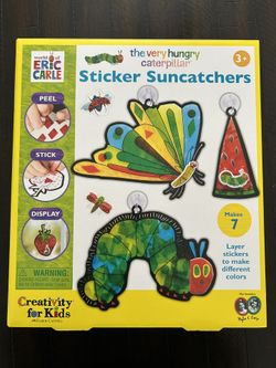 The very hungry caterpillar sticker suncatcher