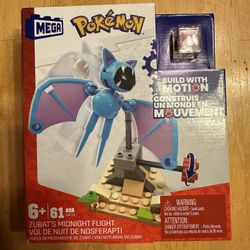 MEGA Pokemon Building Toy Kit Zubat's Midnight Flight (61 Pieces)