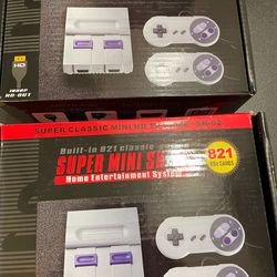 Gaming systems with 821 games built in and 2 controllers