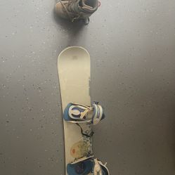 Snowboard with Boots