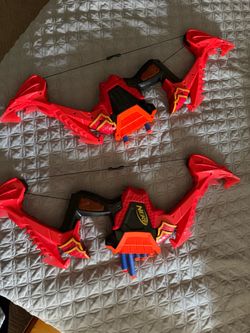 Nerf bow and arrows
