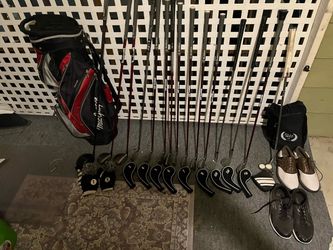 Cobra and Ping golf set with bag
