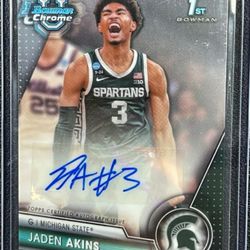 Real Nice Topps Jaden Akins Rookie, Auto Card MINT 