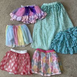 5t Girls Skirts & 5-6t (both Aqua skirts)