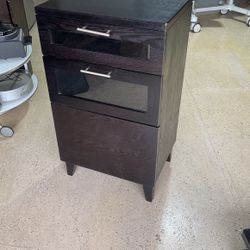 Wood Media Cabinet 