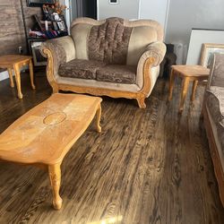 Set Of Couches With Tables
