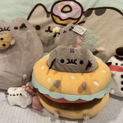 Pusheen merch (Plushes, ID Wallet, and Magnetic kit)