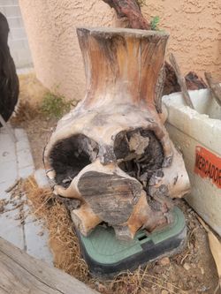 DRIFTWOOD ART & lighting carved wood
