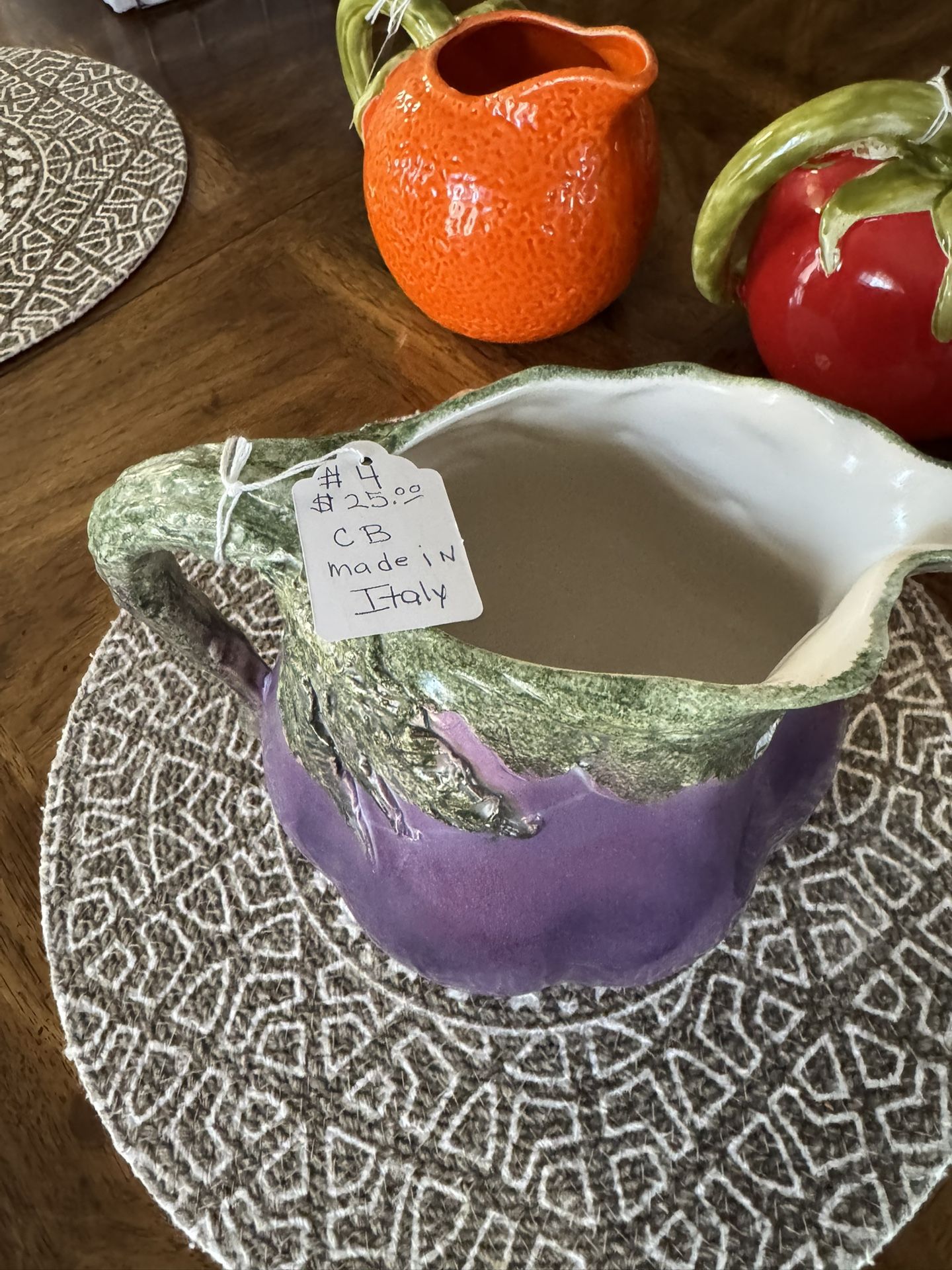 Italy ceramic pitcher