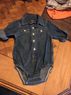 Denim onesie