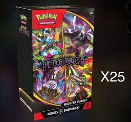Pitch black Booster Bundles case of 25