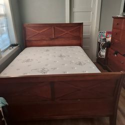 Complete Queen Size Sleigh Bed