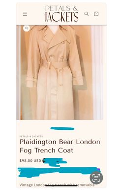 Vintage London Fog Women’s Trench Coat