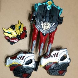 Power rangers dino fury morpher x 2 and dino knight Hasbro lights Bundle Tested