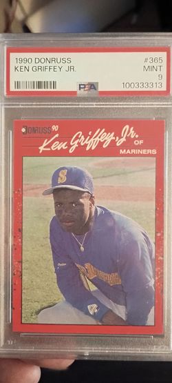 1990 Ken Griffey Jr. Donruss PSA 9 slab