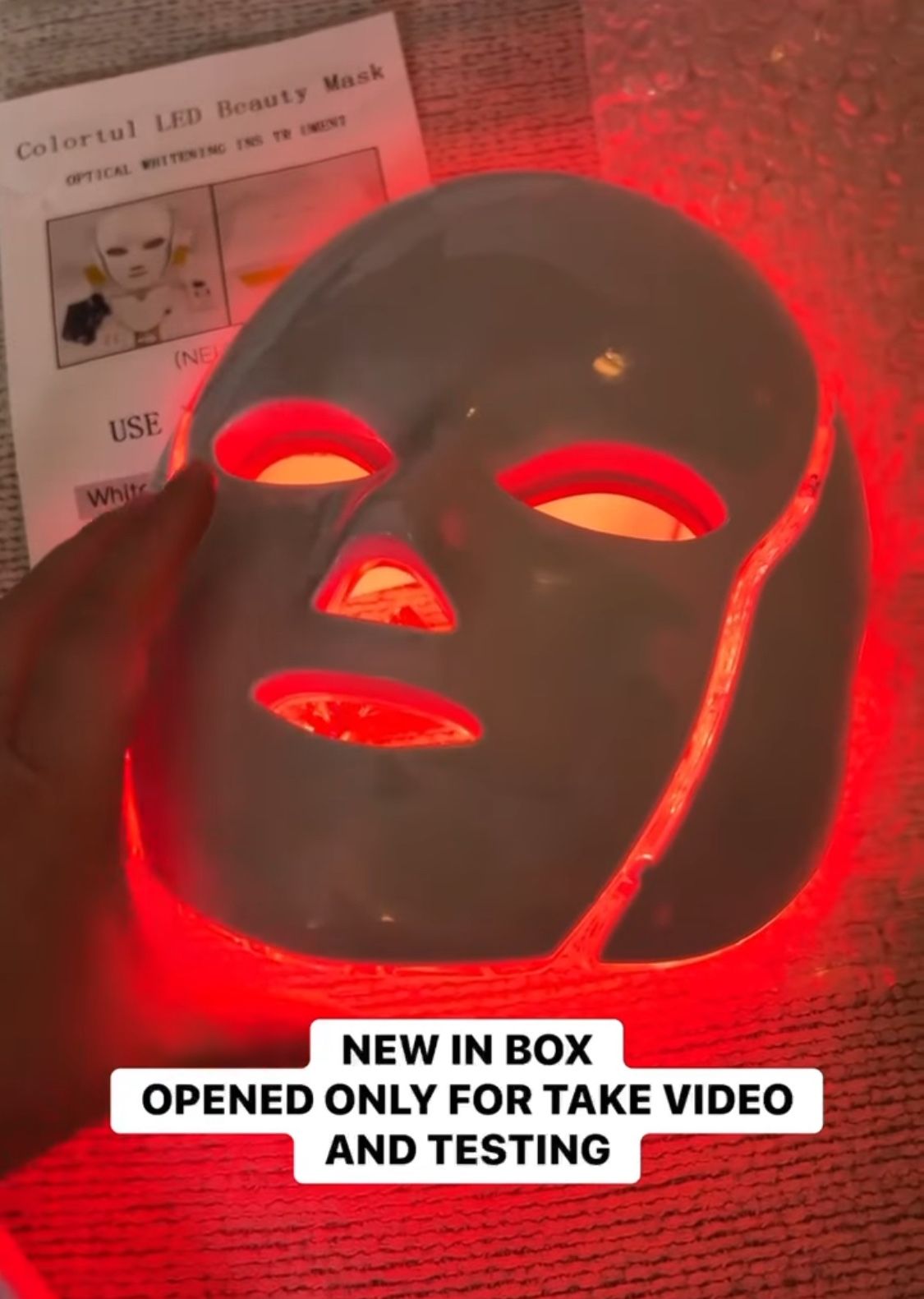 NEW IN BOX - Led Light Mask for better skin - you could achieve glass skin with this product!