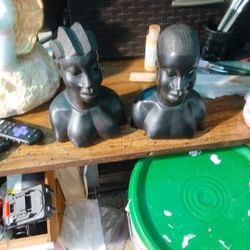 Vintage  African Ebony Wood Sculpture  