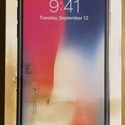 iPhone X 64gb w/original box