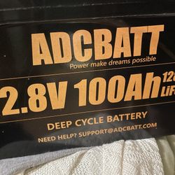 Adcbatt 2.8v 100ah Battery 