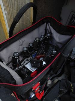 Brand new husky tool bag and tools