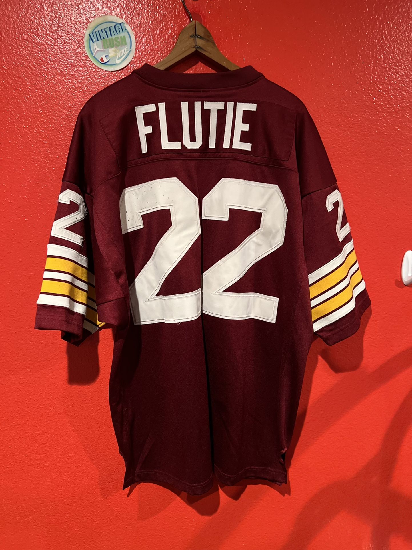 Boston College Vintage Jersey Doug Flute Adidas Throwback SZ XL