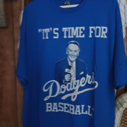 Dodgers Vince SCULLY  T-shirt 2x