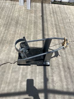 Steel motorcycle wheel chock