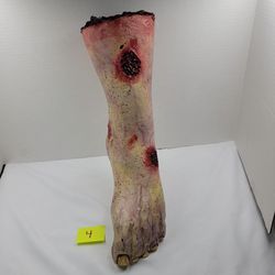Left Leg Halloween Prop Realistic 16" Foam Rubber Human Fake Decor Amscan Inc.