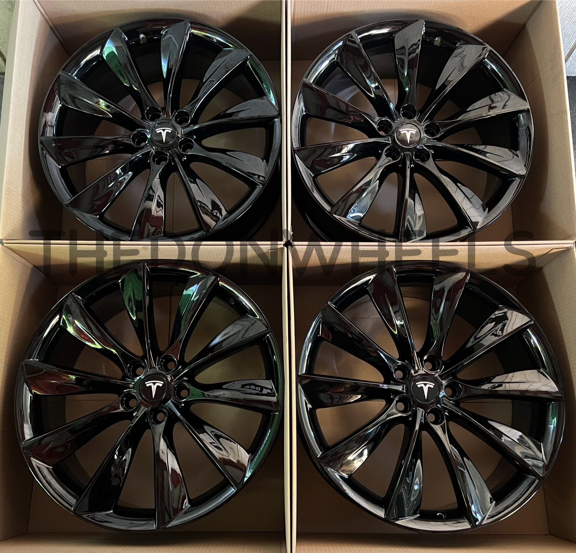 21” Tesla Model S Turbine Wheels OEM Rims