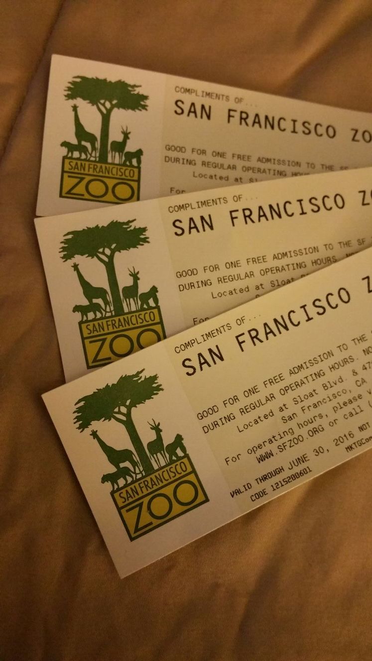 SAN FRANCISCO ZOO TICKETS