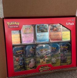 Pokémon TCG Mega Evolution Ascended Heroes Costco  5-Pack